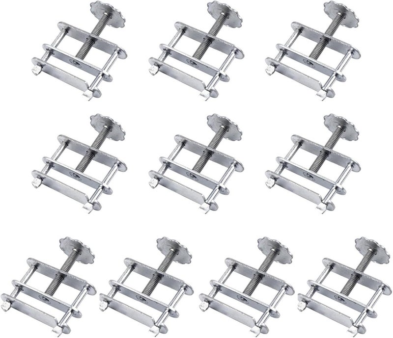 MerciL 10pcs Waterproof Hose Clamps, Stainless Steel Telescopic Flow Control Tubing Clamps Pipe Clamp Adjustable Screw Clamp Bolt Springs Laboratory Tubing Clip Spring Compressor to Rotate Screw Clamp - Image 1